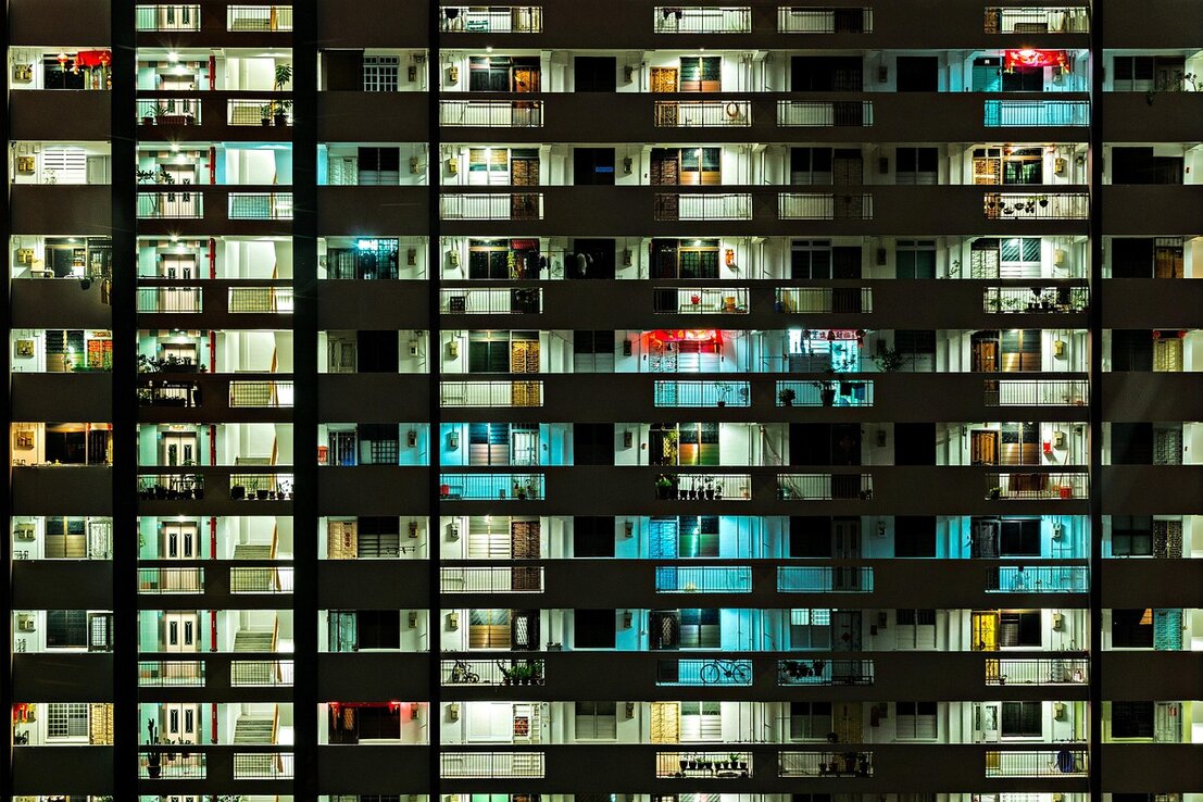 Condominio residencial con control de acceso